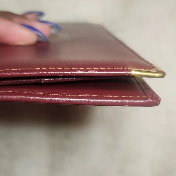 Cartier Vintage Unisex Bifold Long Wallet